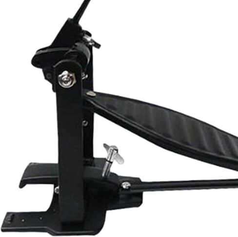 Bass Drum Pedal Professional Aluminum Alloy Portable Single Foot Kick Kick Drum Pedal for Performance Electronic Drums, Black in Kuwait