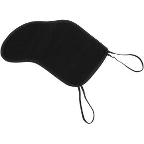 Estink Violin Chin Shoulder Rest, 4/4 4/3 Violin Chin Shoulder Rest Violin Chin Shoulder Rest Black Flannelette Pad Violin Chin Rest Pad Cover for Violin Musical Instrument Accessories