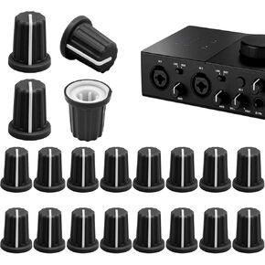 20 PCS Guitar Volume Tone Rotary Knob, Volume Slider Knob Midi Controller Small, Potentiometer Control Knobs, Electric Guitar Knobs, Bass Control Knob Replacement for Electric Guitar Encoder