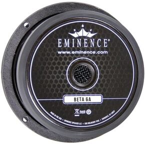 Eminence American Standard Series Beta-6A 6" Mid/Bass Pro Audio Speaker, 175 Watts at 8 Ohms