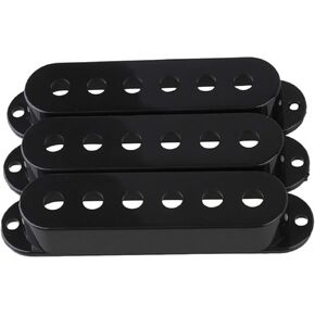 Black Single Coil Pickup Cover Volume For Electric Guitar Pack of 3