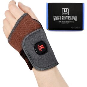 Aroma Season Hand Heating Pad, Carpal Tunnel Relief Heating Pad Cordless for De Quervain‘s Tenosynovitis, 3000 mAh Rechargeable Battery, Left Right Hand (Grey)
