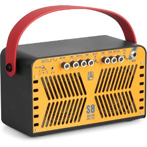 Caline Scuru 20W Electric Guitar Amp Portable Guitar Practice Amp Battery Powered Combo Guitar Amplifier with Bluetooth (S8G)