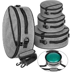 Tongue Drum Bag 6" 8" 10" 12" Each,set of 4 Steel Tongue Drum Cases (Black set of 4)