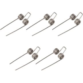 BQLZR Trombone Replacement Water Key Spit Valve Spring Metal Silver for Alto Pack of 5