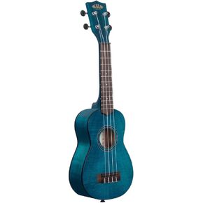 Kala Blue Exotic Mahogany, 4-String Ukulele, Right-Handed, Soprano (KA-SEMB : KASEMB2006)