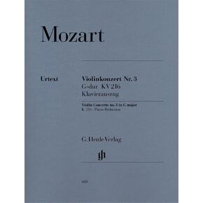 CONCERTO POUR VIOLON N 3 EN SOL MAJEUR K. 216