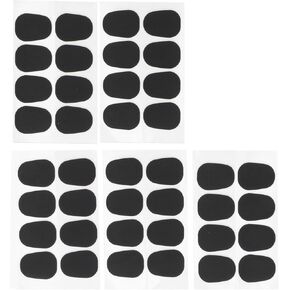 40pcs Mouthpiece Cushions,Mouthpiece Patch Clarinet Pads Clarinet Mouthpiece Pad Saxophone Accessories for Alto Tenor Saxophone Clarinet(Black 0.5mm)
