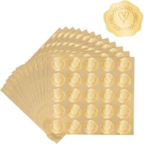 Heart Envelope Seals Stickers,Silver Embossed Wax Seal Looking,300Pcs Wedding Envelope Stickers,Self-Adhesive Silver Foil Stamps Stickers for Wedding Invitation Card Bridal Shower Party Favors