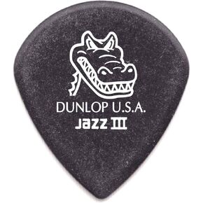 Dunlop Jazz III Grip Black Guitar Picks