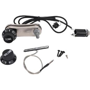 Electric Violin Pickup Kit With Tone Volume Knob, Metal Plastic Materials, Pickups Piezo Transducer for Electronic Acoustic Guitar Violin Ukulele