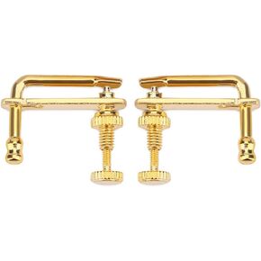 4Pcs Alloy Fine Tuners String Adjusters Replacement Parts for 4/4 Violin(Gold) Fine Tuner Violin
