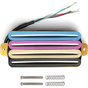 Hot Rails Guitar Dual Blades Humbucker Pickup, High Output Four Coil Pickup, MU1799-22