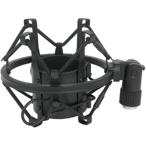 Rockville Metal Shock Mount for Studio Mic Recording Microphone (R Black)