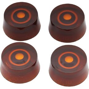 Musiclily Metric LP Guitar Speed Knobs Tone Volume Control Knobs for Epiphone Les Paul SG Style Import Electric Guitar, Amber with White Number (Set of 4)