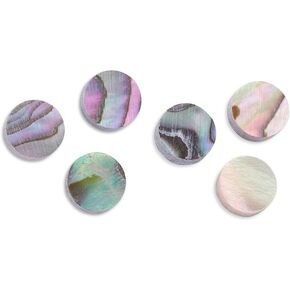 Fretboard 6mm Inlay Dots Markers Abalone Inlay Dots Pearl Shell Inlay Fingerboard for Guitar Ukulele Bass Mandolin Banjo Decor(Sell ​​20)