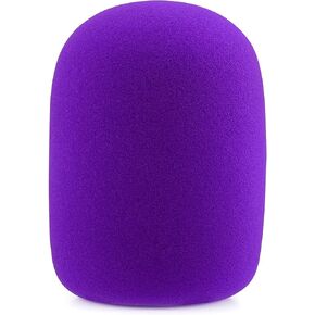 LEFXMOPHY Purple Windscreen for Rode Podmic Procaster Podcaster NT1 NT1-A NT2-A NT-USB K2 NT1000 NT2000 Pop Filter Replacement Foam Cover Pod Mic WS2 Microphone Wind screen