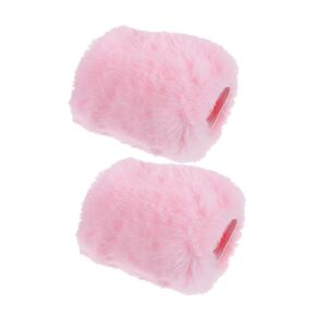 2pcs Microphone Windscreen Microphone Plush Cover Microphone Protective Cover Microphone Protector Plush Cover for Microphone Mic Plush Covers Microphone Cover Mic Filter Screen