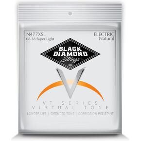 Black Diamond Strings® N477XSL Electric Nickel Electric 08-38 Extra Super Light Tension