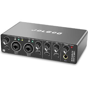 USB Audio Interface, High-Fidelity, Low Latency, and Versatile Connectivity for Professional Recording