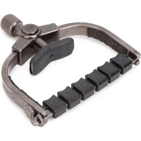 Paige - Made in the USA Paige Clik PC-6-W-ETI 6-string Wide Guitar Capo Made for Acoustic Guitars and Electric Guitars, Made for Wider Neck Guitars (Black Nickel)