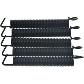 Dopro 5-Pack Premium Noiseless Guitar Tremolo Springs Tremolo Bridge Tension Spring for FR/ST/Strat Tremolos Black Standard Tension