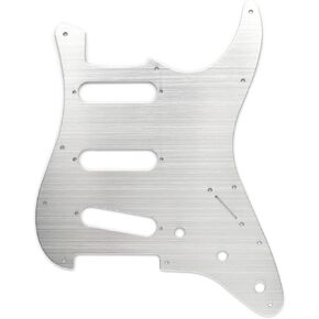 Electric Guitar Pickguard 11 Hole Metal Aluminum SSS Single Coil Pickguard for ST Stratocaster Strat Electric Guitar Replacement (Bronze)