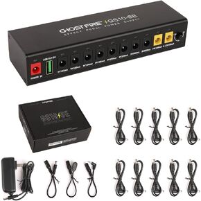 GHOSTFIRE GS10-SE Pedal Power Supply 10-Channels Power Supply Adjustble