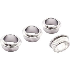 Musiclily Pro 18mm Bass Tuner Bushings for Electric Bass Open Style Tuning Pegs Machine Heads, Chrome (Set of 4)