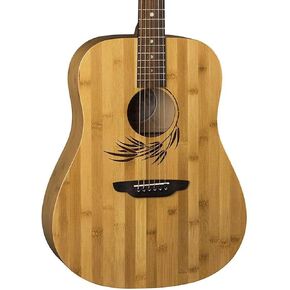 Luna Dreadnought Acoustic Guitar, Woodland Bamboo