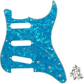 Purple Pearl SSS 11 Holes Strat Electric Guitar Pickguard Scratch Plate For USA/Mexico Stratocaster Modern Style Guitar Parts