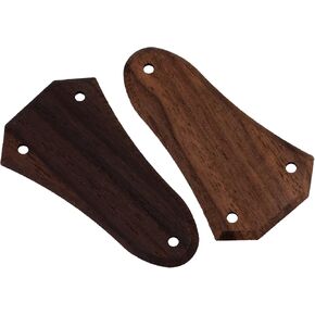 Lovermusic 2 Pcs Rosewood Electric Guitar Truss Rod Cover 3 Hole Replacement for LP
