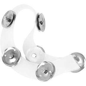 TOYANDONA Drum Set Jazz Drum Hi-hat Bell Silicone Double Row Bell Piece 6 Pieces Cymbal Bell Piece Cymbal with Attachment Cymbal Hi-hat Tambourine Component Metal Major