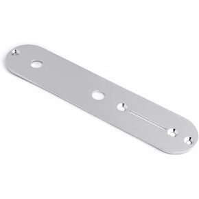 Rubatone Guitar Control Plate for Fender Tele Telecaster Squier Style Electric Guitar Metal Chrome 34.2mm Width.