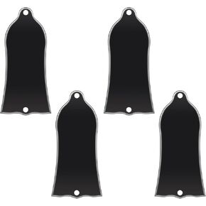 Create idea 4PCS 3 Ply Bell Shaped Guitar Truss Rod Cover Plate 2 Holes for Most Guitars and Bass Replacement Accessory No Screws Center Hole Distance 52mm