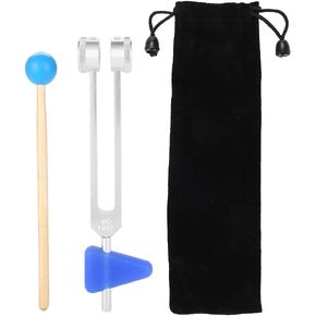 Tuning Fork OM 136.1Hz Aluminum Alloy Tuning Diapason Therapeutique Fork Instrument Kit for Sound Healing Vibration Tools