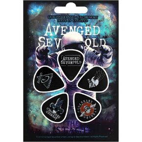Avenged Sevenfold Plectrum The Stage Set of 5 Multicolours