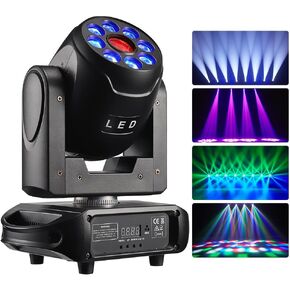 ضوء الرأس المتحرك، مصباح WorldLite Led المتحرك للمسرح DJ 100W Spot + 8 * 12W RGBW Beam Point Control DMX512، رائع لإضاءة المسرح والدي جي، وحفلات الديسكو، وأضواء زفاف النادي in Kuwait