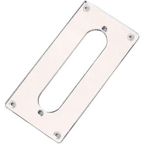 Alnicov Guitar Humbucker To Single Pickup Adapter Mounting Ring for Telecaster Guitar Bridge Pickup,Silver Arcylic Mirror