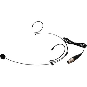 AUDIO 2000'S Black Micro Headset Microphone (Mini XLR-3PINS) for AWX6540H TRASMITTER for AWM6546DU and AWM6547DU Series