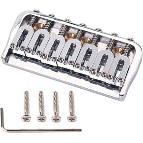 Swhmc Electric Guitar 7 String Saddle Bridge Electric Guitar Brass 7 String Electric Guitar Brass Bridge Strain Plate Bridge