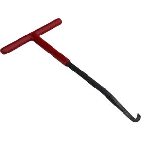Guyker Spring Puller Removal Tool for Guitar Vibrator Tremolo System Bridge, T Handle Spring Hooks Luthier Maintenance Tool (1 Piece, Red with Black)