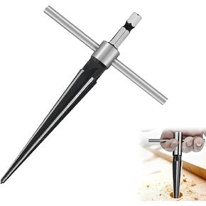 Guitar Bridge Pin Hole Hand Reamer, T Handle Taper Hex Reamer, Handle Drilling Tool for Instrument 3-13mm,1/8-1/2 Inch