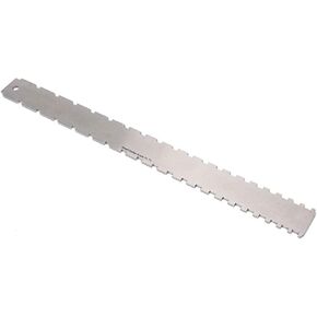 JIANWEI Guitar Neck Ruler, Luthier Measuring Tools, Guitar Neck Notched Straight Edge Gauge, Stainless Steel Luthiers Tool for Most Electric Guitars(Silver)