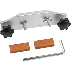 Aluminium Alloy Guitar Bridge Clamp Set with Cork Gasket L-Wrench Repair Tool Compatible with Classical Acoustic Guitar Accessory Luthier Tools