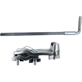 Percussion Cowbell Mount Holder, Cowbell Mounting Clamp with Bent Arm Cowbell Mounting Percussion Bracket for Jam Blocks Tambourine Drum Set Accessories