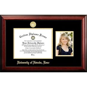 NCAA Wake Forest Demon Deacons Unisex Wake Forest University 14 x 11 Inches Gold Embossed Diploma Frame with 5 x 7 Inches Portrait Gold Embossed Diploma Frame with 5 x 7 Inches Portrait Brown One Size