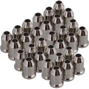 Chrome Guitar Through Body String Mounting Ferrules Metal Set of 60 for Electric Parts