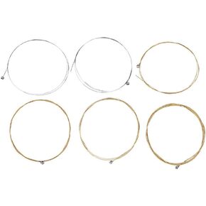 6Pcs Guitar Strings, Acoustic Guitar Practice String Set Replacement Part Accessory for Classic Folk Guitar for Corde Guitare Folk Elixir