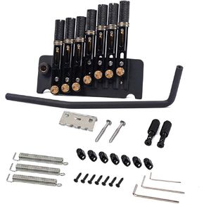 Alnicov 7 String Headless Guitar Bridge Tremolo System with Tailpiece for Electric Guitar Parts Replacement Tools